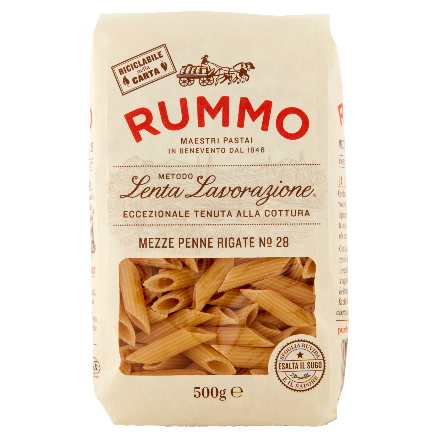 Rummo Mezze Penne Rigate Nr. 28 500gr.