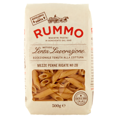 Rummo Mezze Penne Rigate Nr. 28 500gr. Rummo Mezze Penne Rigate Nr. 28 500gr.