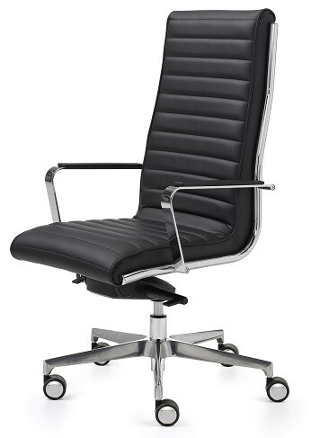 Silla Trinity respaldo alto. Tapizado Valencia. Basculante avanzado.