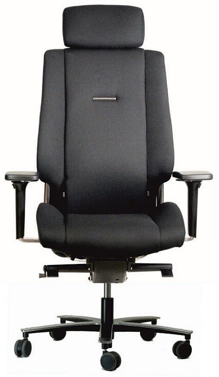 Silla Nexo 24 HRS de Biplax. Tapizado XTREME color negro.
