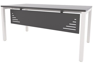 Mesa ENIX de 180x80cm (largos de 120 a 200cm, ancho 60 y 80cm). Faldón metálico opcional.