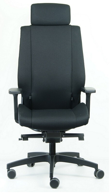 Silla Nexo 8 HRS de Biplax. Tapizado XTREME color negro.