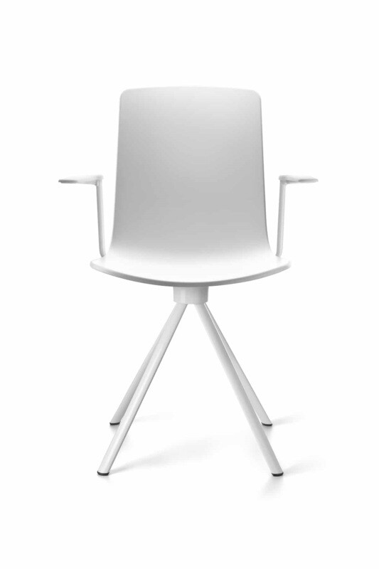 Silla Lottus High Spin de Enea con brazos ala de polipropileno.