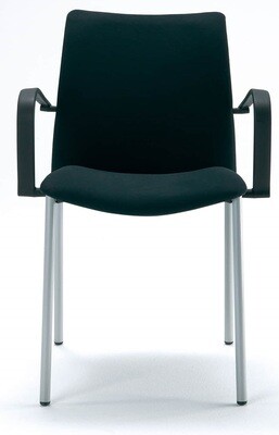 Silla Global de Enea tapizada con brazos.