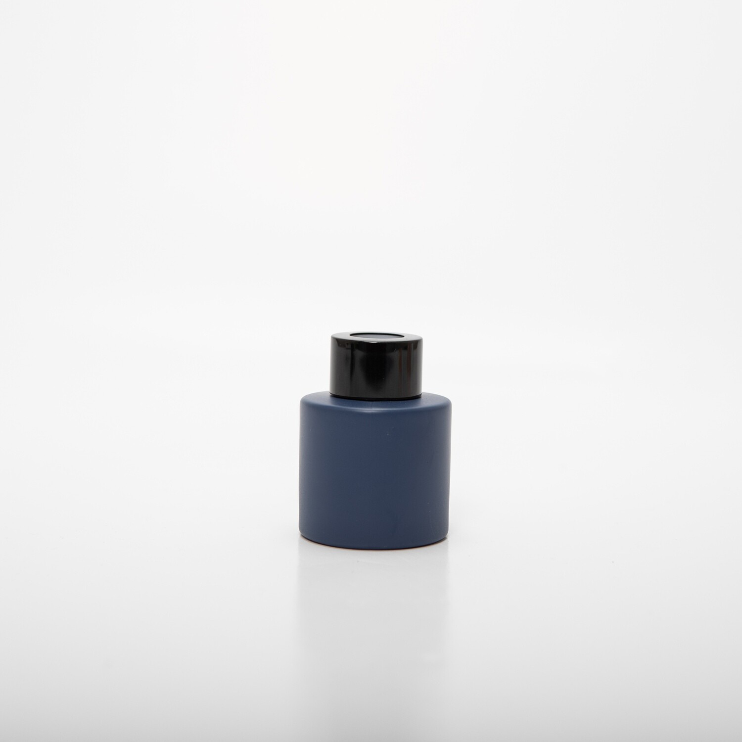 Parfumflesje cylinder marineblauw met 