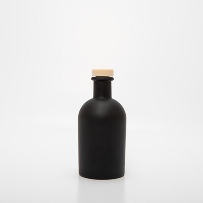 Luxe fles zwart met Naturel dop- 250 ml