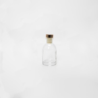 Luxe Flesje Transparant Met Rosé Dop - 50 Ml