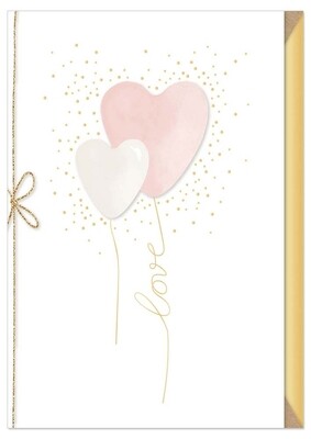 Card wedding Love balloon