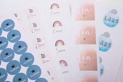 Stickervel 2,5cm - per vel (70/vel)