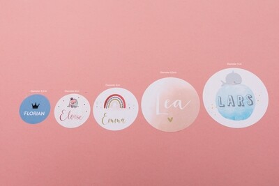 Stickervel 3cm - per vel (48/vel)