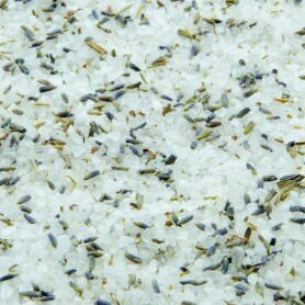 Grof Wit Badzout Met Lavendel En Roosmarijn (per kg)