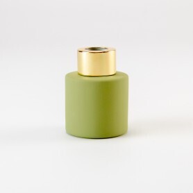 Parfumflesje groen gouden dop