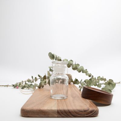 Glazen apotheekflesje