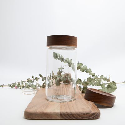 Pot met acacia deksel - 580 ml
