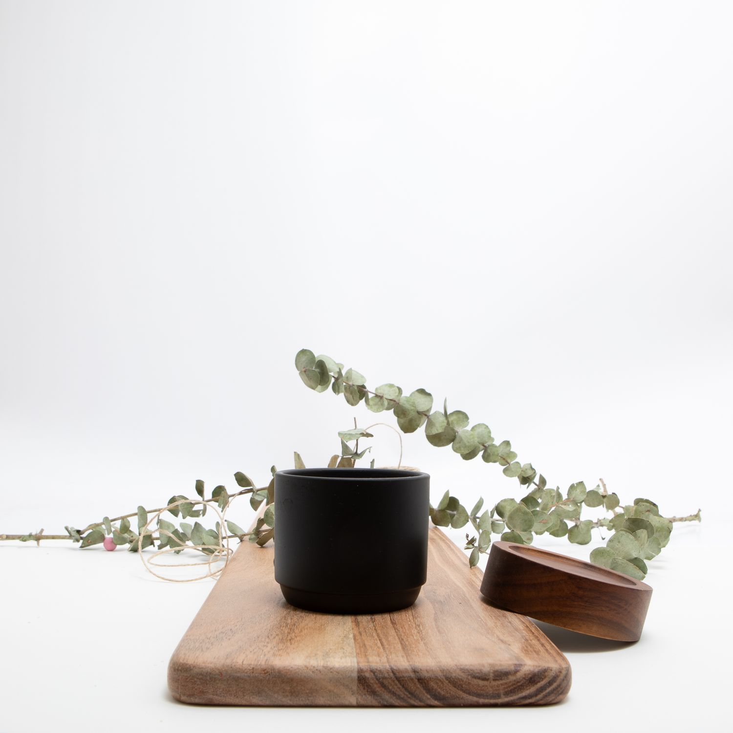 Bloempotje keramiek zwart - D7/H6 cm