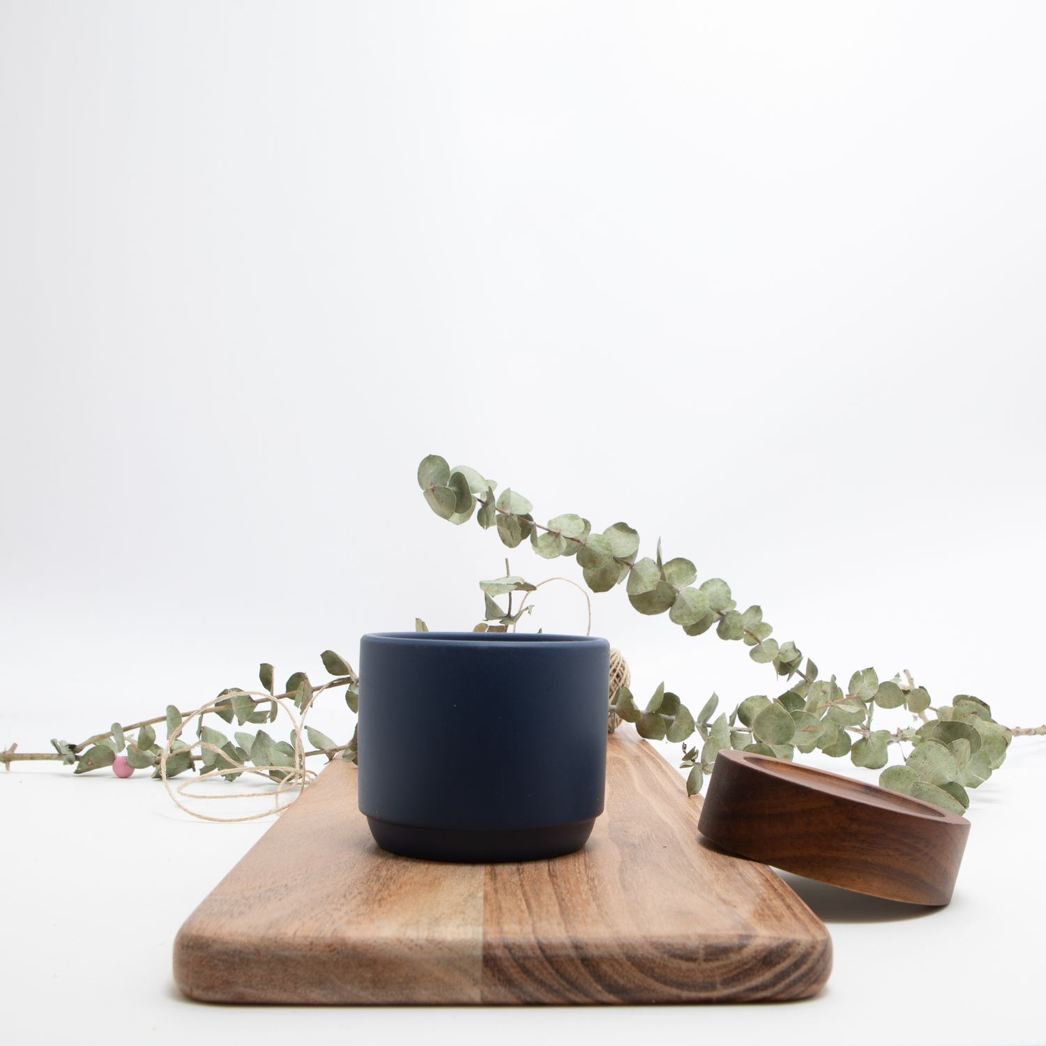 Bloempotje keramiek marineblauw - D7/H6 cm