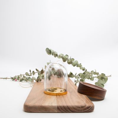 Plexi stolpje - bodem goud