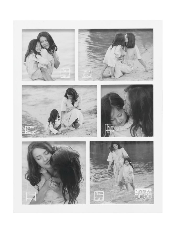 Multifotolijst in wit voor 6 foto's S68WB1 G6