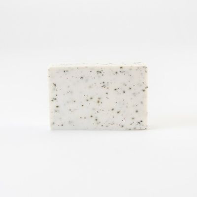Zeepje wit gespikkeld 100g - 80x58x22 mm