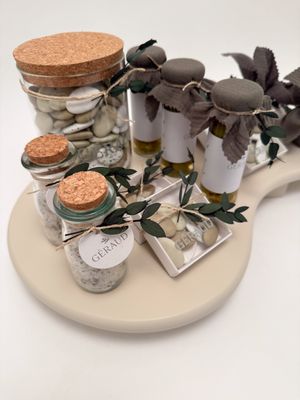 Melkflesje met kurken deksel