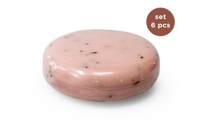 Zeep rond set/6 MAGNOLIA scrub | 50 gr | Cotton Pa