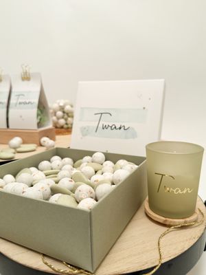 Geurkaarsje Met Houten Deksel Frosted