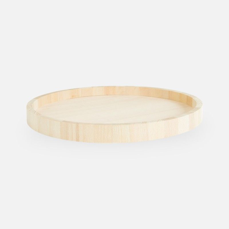 Houten dienblad rond