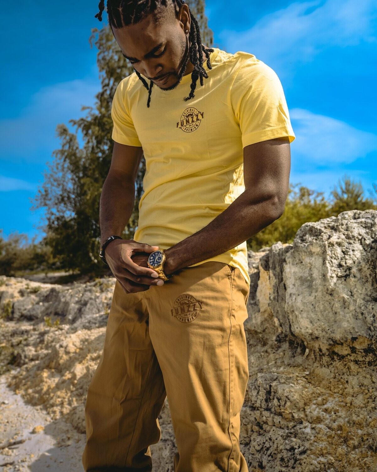 Jogger pour homme en twill Camel