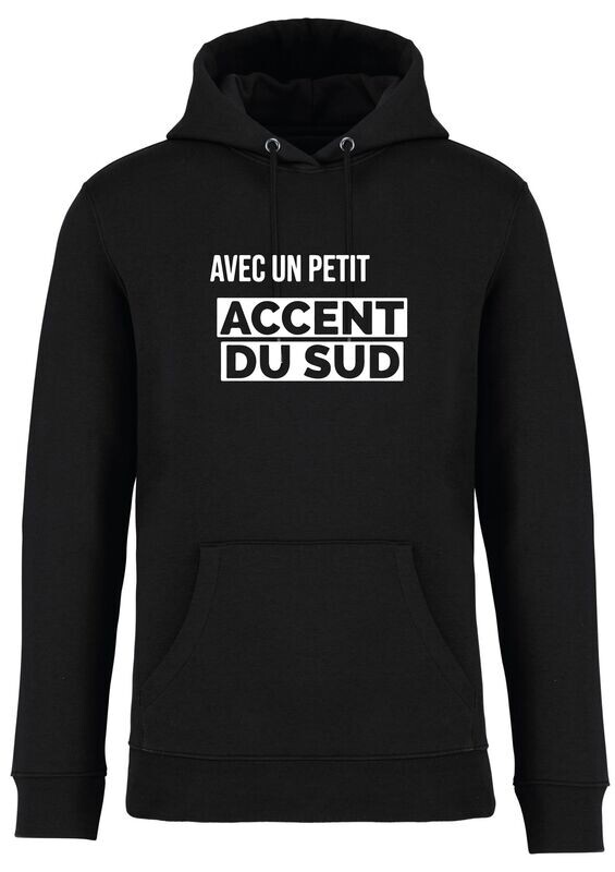 Sweat-shirt à capuche Noir sud