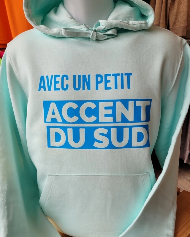 Sweat-shirt à capuche mint sud