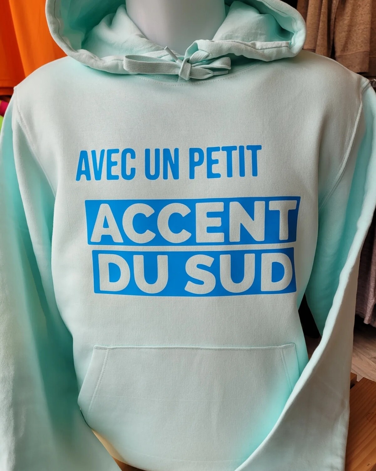 Sweat-shirt à capuche mint sud
