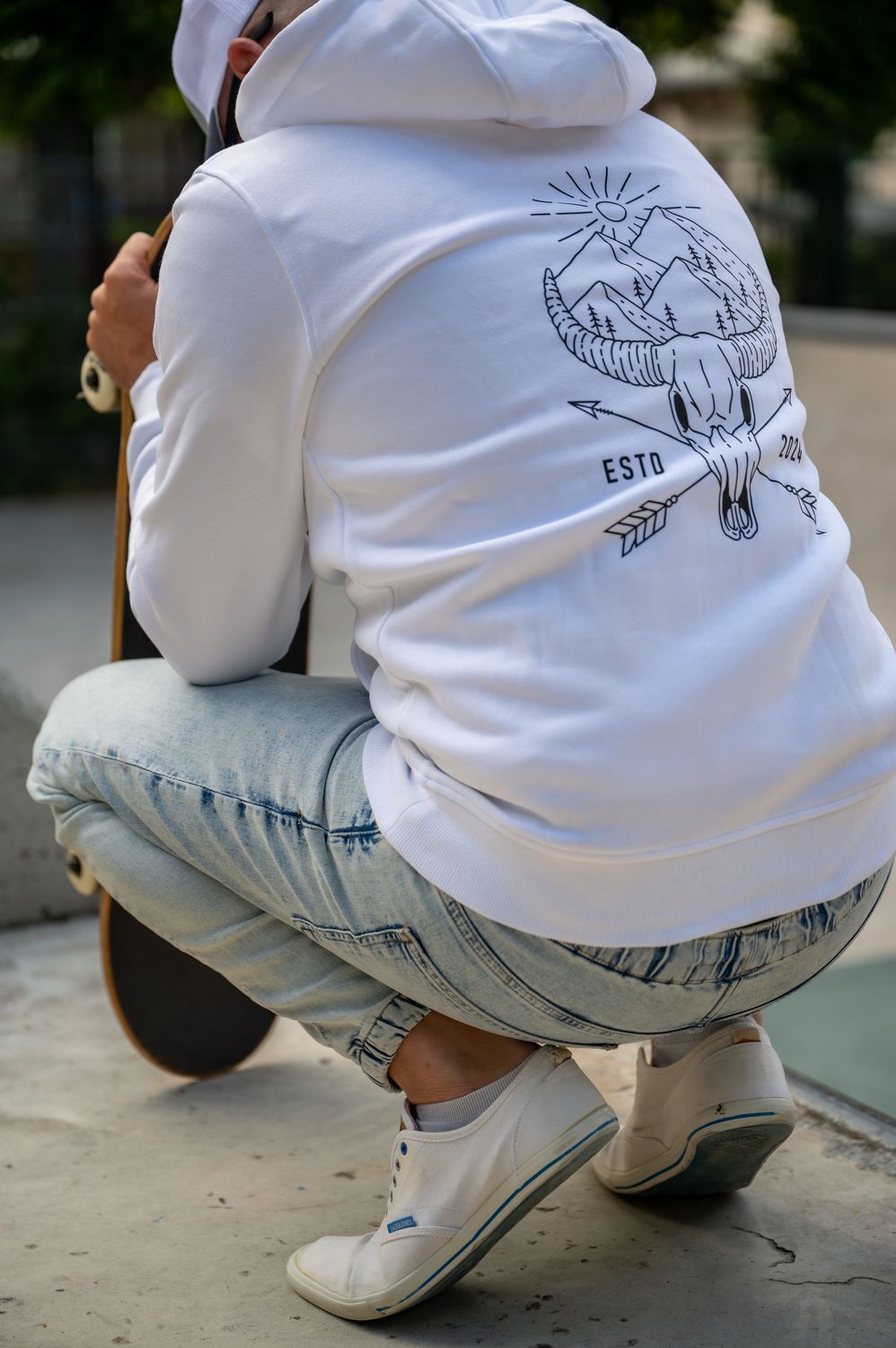 Sweat capuche colorado