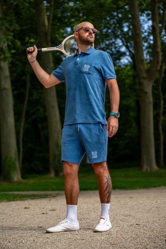 Ensemble polo et short en éponge