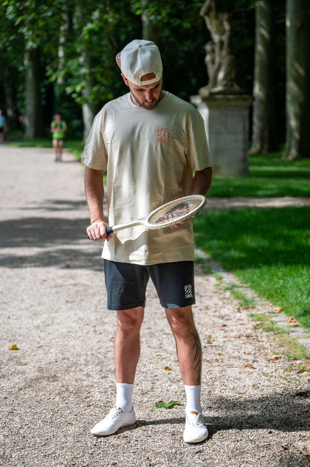 Tee shirt beige overzise