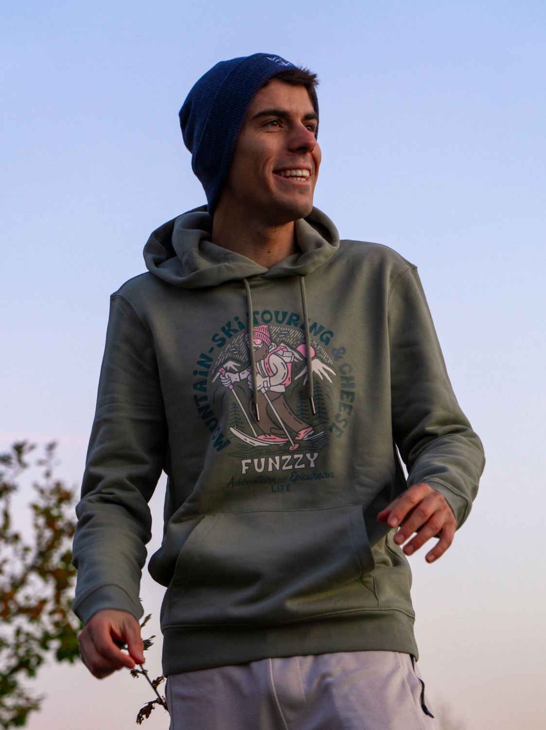 Sweat-shirt à capuche montain