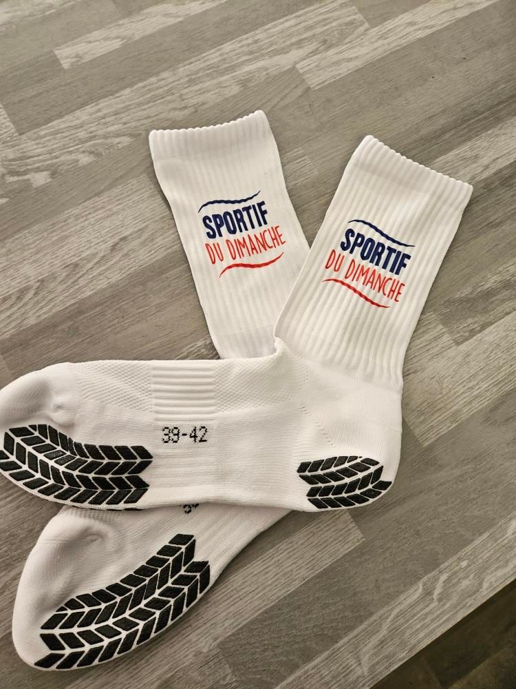 Chaussettes avec grip personnalisées