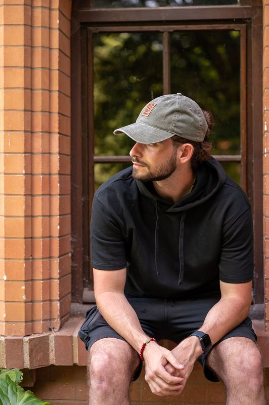 Sweat-shirt  à capuche à épaules tombantes noir