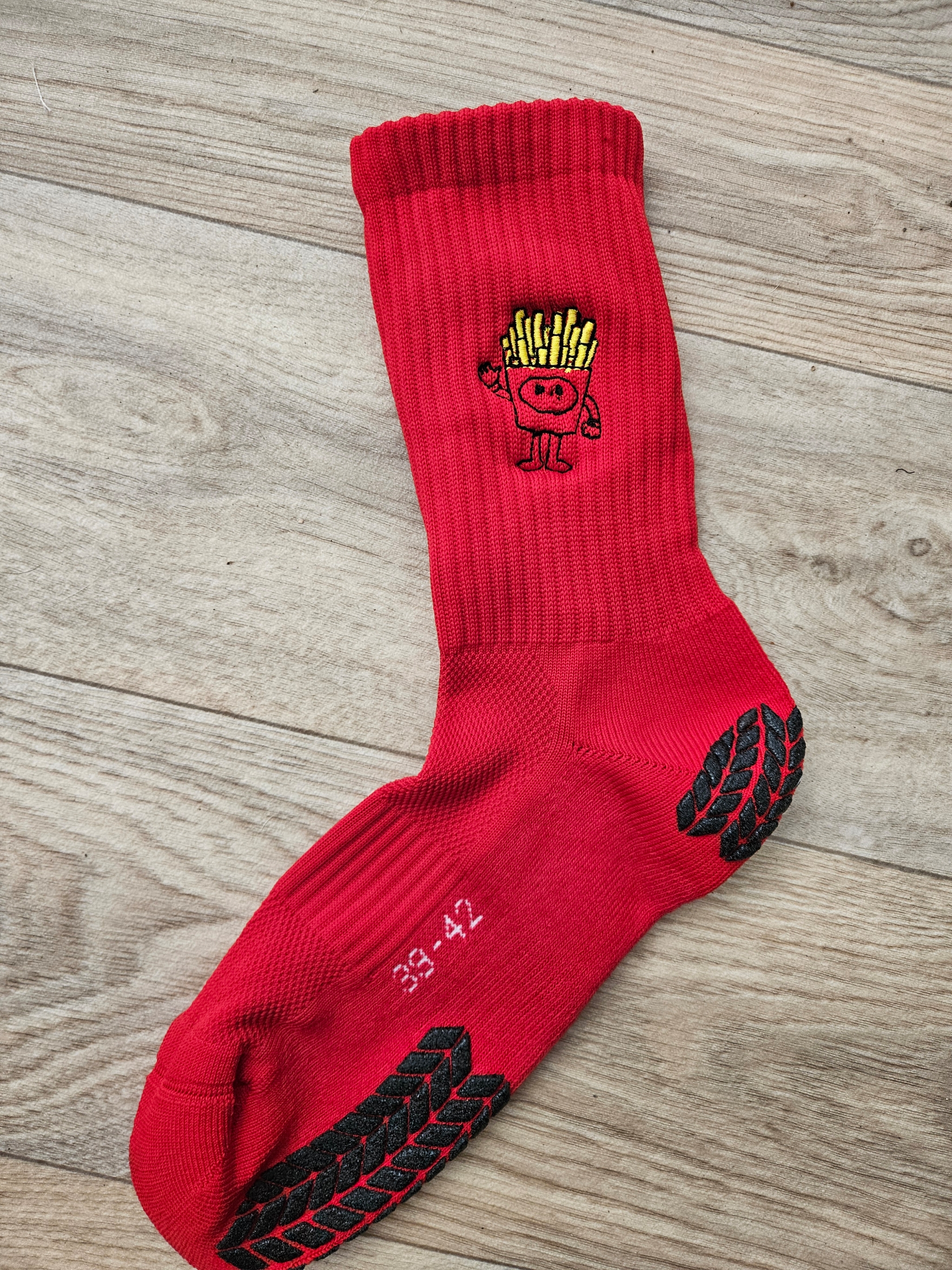 Chaussettes avec grip personnalisées avec broderie