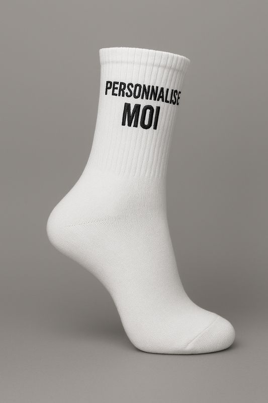 Chaussettes personnalisées avec broderie