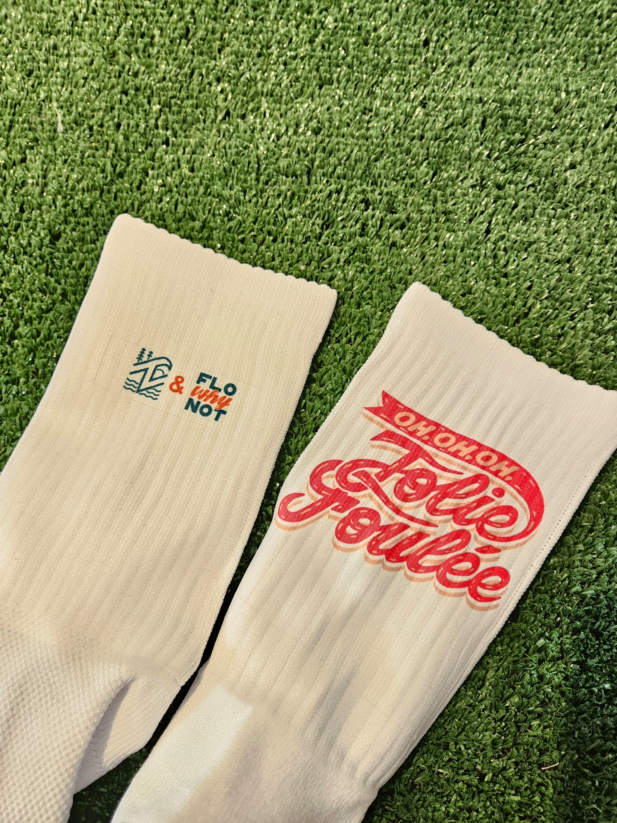 Chaussettes avec grip jolie foulées rose