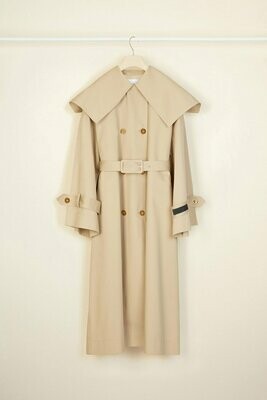 PATOU Charakteristischer Trenchcoat aus Bio-Baumwolle PATOU Charakteristischer Trenchcoat aus Bio-Baumwolle