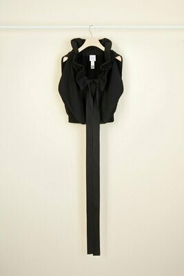 PATOU Ärmelloses Sweatshirt aus Bio-Baumwolle mit Ripsband PATOU Ärmelloses Sweatshirt aus Bio-Baumwolle mit Ripsband