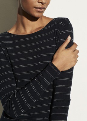 VINCE. Doppel Nadelstreifen Langarmshirt VINCE. Doppel Nadelstreifen Langarmshirt