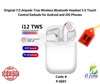 Original i12 TWS Airpods True Wireless Bluetooth Headset