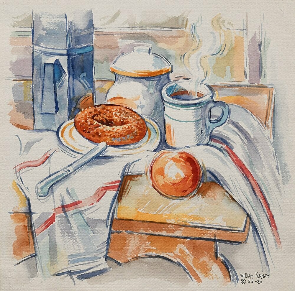 COFFEE WITH PAUL IMPASTO PRINT - 3 SIZES STARTING AT $120