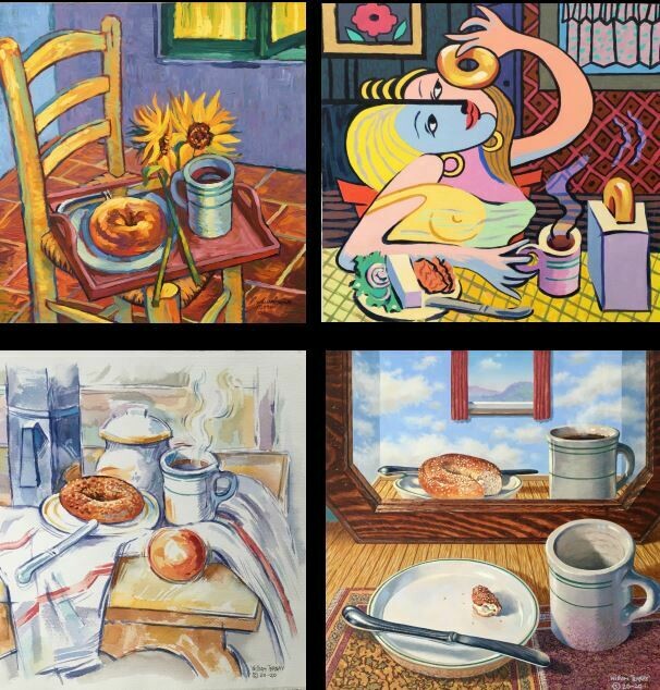 PABLO, PAUL, RENE and  VINCENT MULTI-PACK OF FOUR COASTERS- Price is for Set of Four