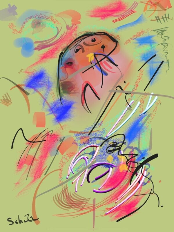 CHROMESTHESIA and MUSIC 
IMPASTO PRINT