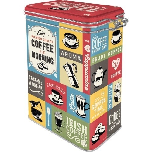 METALEN CLIP BOX COFFEE