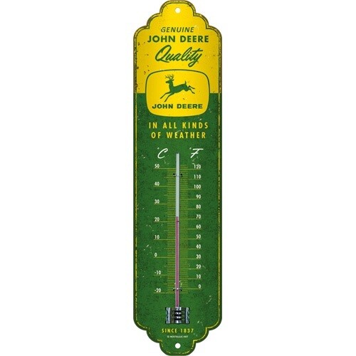 THERMOMETER JOHN DEERE- IN ALL KINDS OF WEATHER