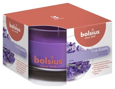 Bolsius scented candle True Scents lavender 6x9cm